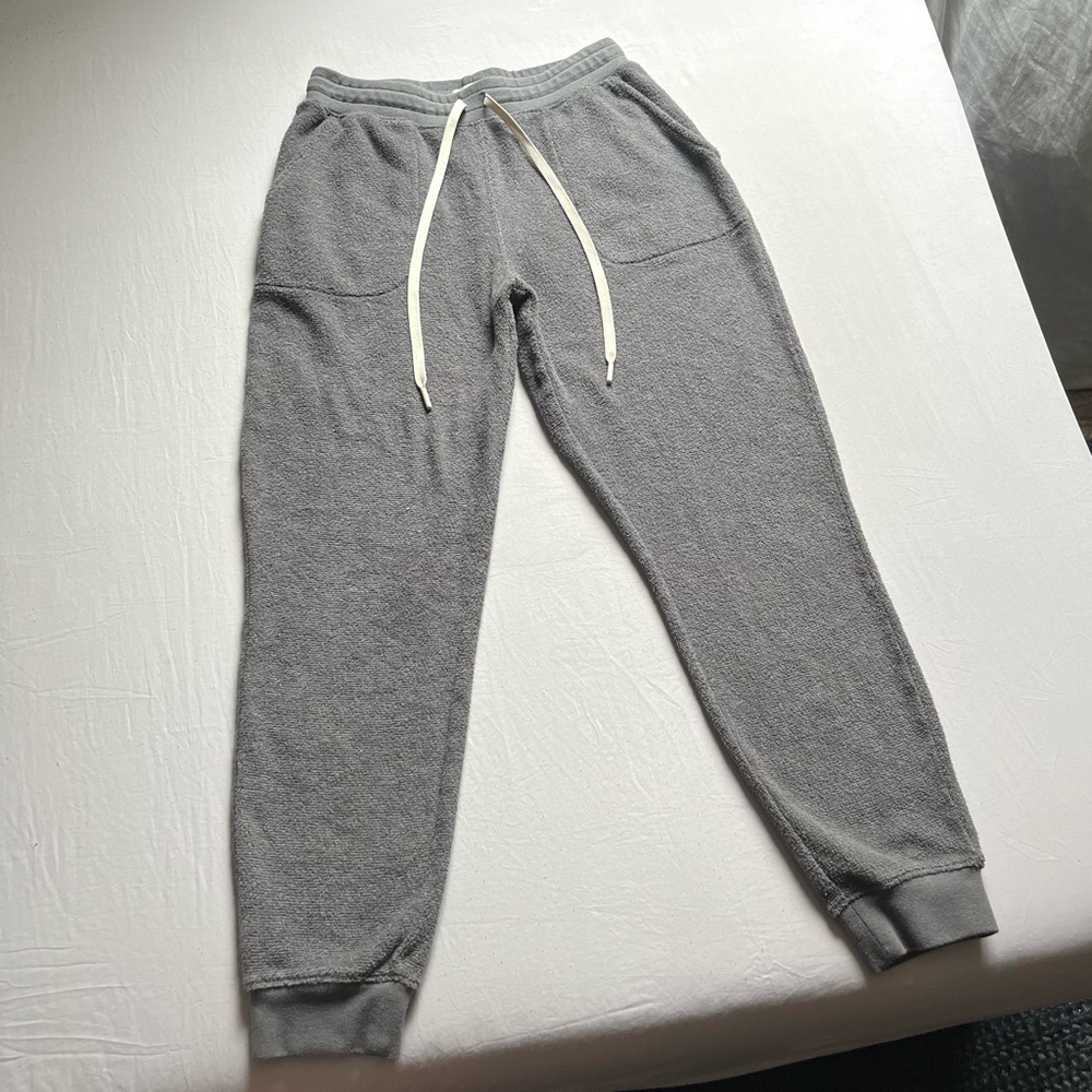 OUTERKNOWN‎ grey terry cloth knit elastic drawstring waist jogger sweat pants